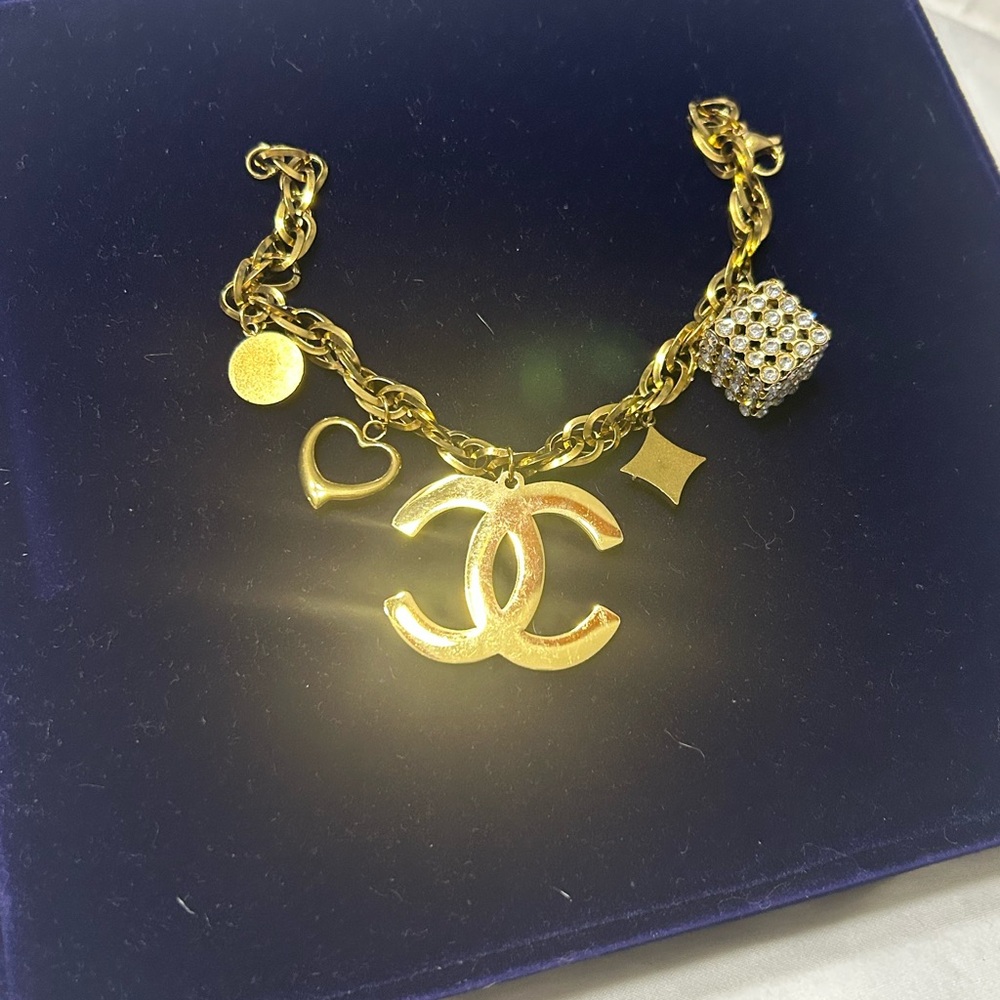 Gold Charm Bracelet